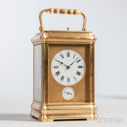French Grand Sonnerie Carriage Clock with Alarm