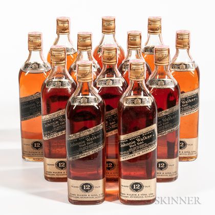 Johnnie Walker Black Label 12 Years Old, 12 750ml bottles (oc) 