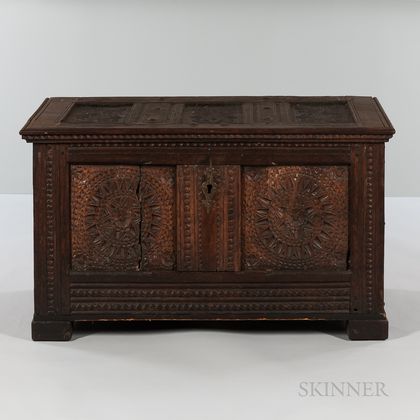 Carved Oak Chest