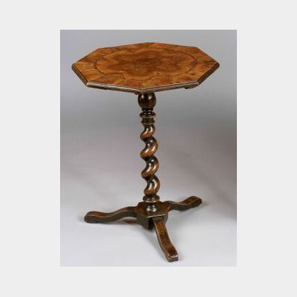 William and Mary Walnut Candlestand
