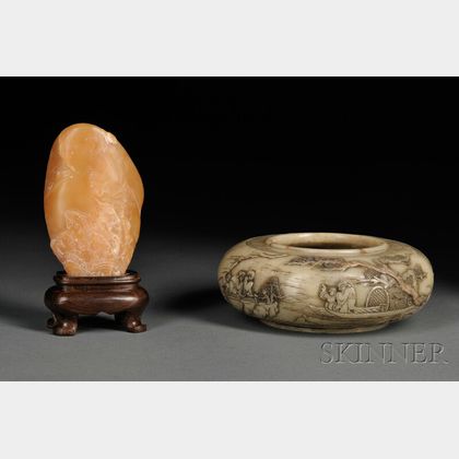 Two Soapstone Items