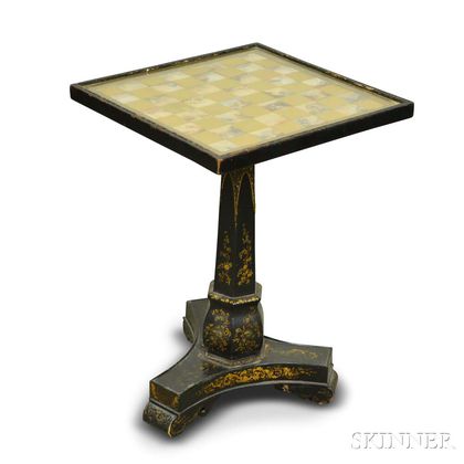 George IV Lacquered Games Table