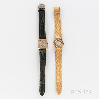 18kt Gold Tudor Wristwatch and a Marcel & Cie Wristwatch