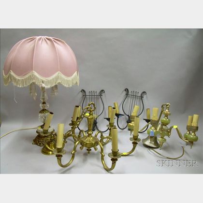Five Assorted Decorative Lighting Items