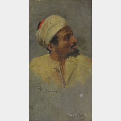 Spanish School, 19th/20th Century Head of an Arab Man