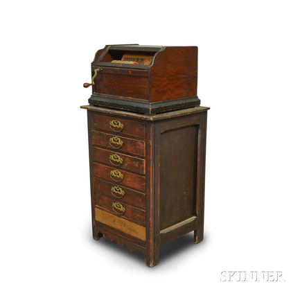 Chautauqua Roller Organ, Rolls, and Cabinet