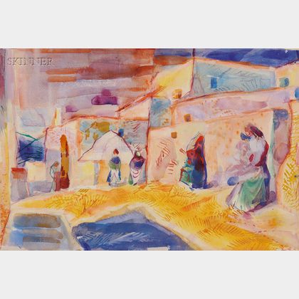 Pierre Francis Daura (American, 1896-1976) Lot of Three Works: Ibiza
