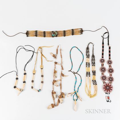 Seven Pieces of Indian Craft Jewelry