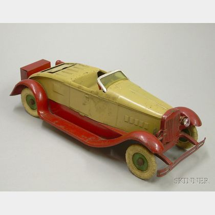 Kingsbury Painted Steel Toy Roadster