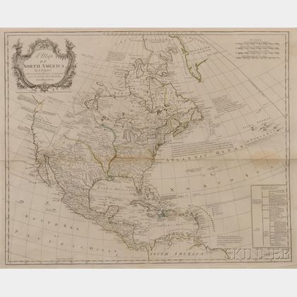 North America. Louis Stanislaus dArcy De La Rochette (1731-1802) A Map of North America by J. Palairet With considerable Alterations & 