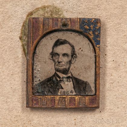 Small Campaign Tintype Photograph of Abraham Lincoln