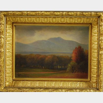 Attributed to Benjamin Champney (American, 1817-1907) New Hampshire in Autumn.