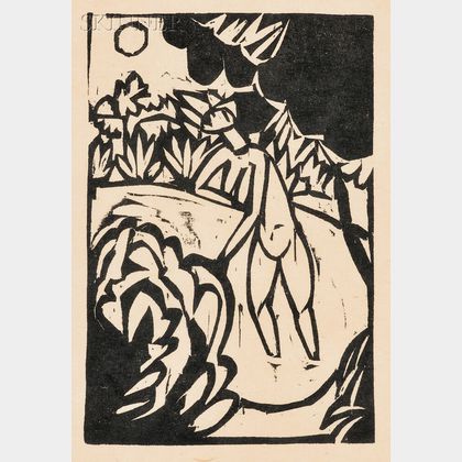 Ernst Ludwig Kirchner (German, 1880-1938) Five Images from DAS STIFTSFRÄULEIN UND DER TOD