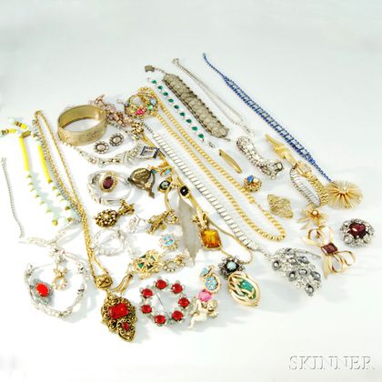 Large Group of Costume and Designer Jewelry