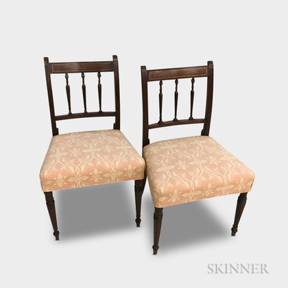 Pair of Regency-style Mahogany Side Chairs