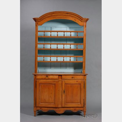 French Provincial Pine Buffet a Deux Corps