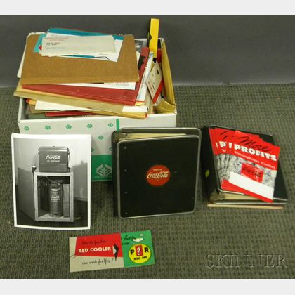 Lot of 1930s-60s Coca-Cola Vending Machine and Cooler Brochures, Ephemera, Etc.