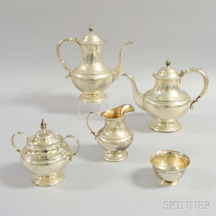 Reed & Barton "The Pilgrim" Four-piece Sterling Silver Tea Set