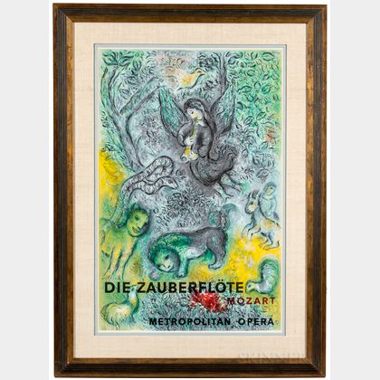 After Marc Chagall (Russian/French, 1887-1985) Die Zauberflöte, Mozart, Metropolitan Opera