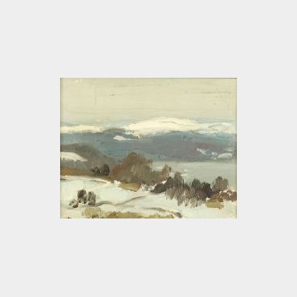 Gifford Beal (American, 1879-1956) Snowy Peaks
