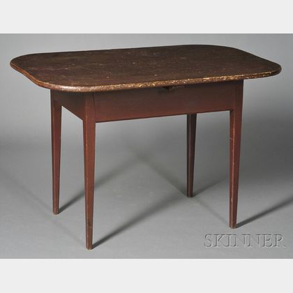 Red-painted Maple and Pine Table
