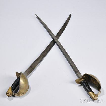 Pair of Ames Model 1860 Naval Cutlasses