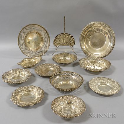 Twelve Pieces of Sterling Silver Tableware