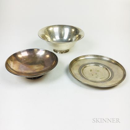 Three Pieces of Sterling Silver Tableware