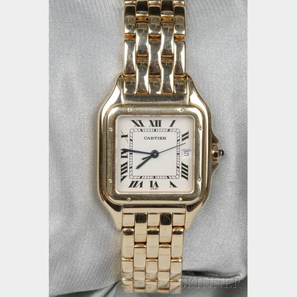 18kt Gold "Panthere" Wristwatch, Cartier