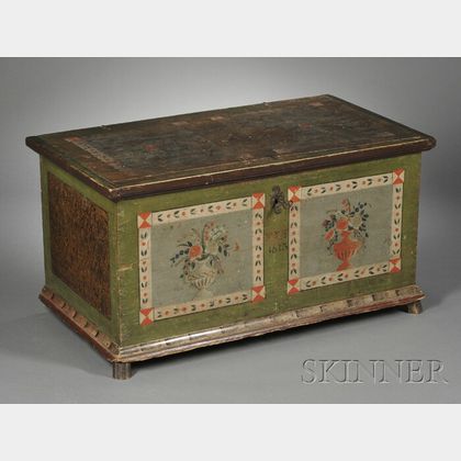 Continental Painted Pine Trunk