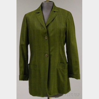 Kiton Women's Green Cashmere Blazer