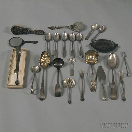 Group of Assorted Mostly Sterling and Coin Silver Flatware