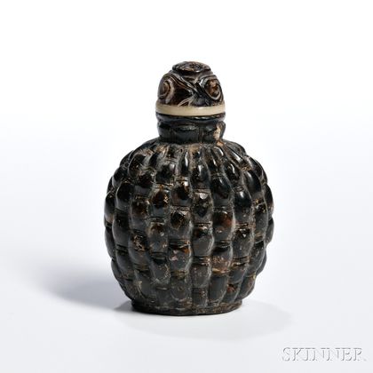 Composite Amber Snuff Bottle