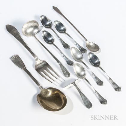 Ten Pieces of Tiffany & Co. Sterling Silver Flatware