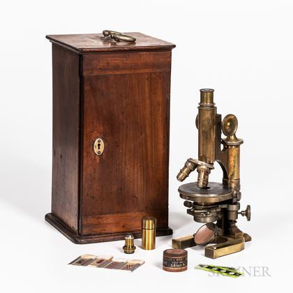 C. Reichert Compound Microscope and Case