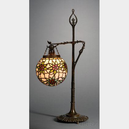 Mosaic Glass Table Lamp, Probably Bigelow & Kennard