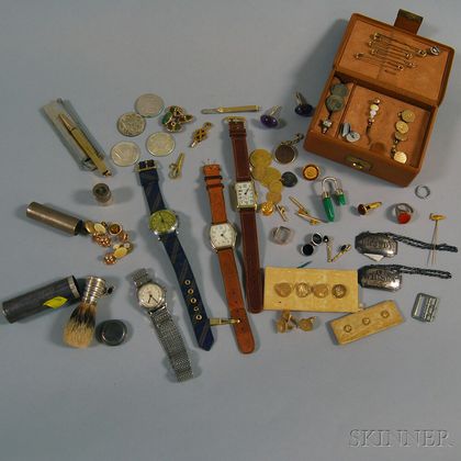 Group of Primarily Gentleman's Wristwatches and Accessories