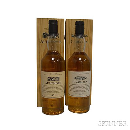 Mixed Single Malt Scotch, 2 700ml bottles 