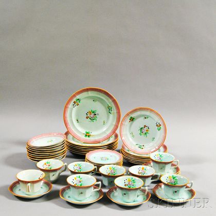Fifty Pieces of Adams Ironstone Calyx Ware