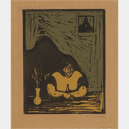 Edvard Munch (Norwegian, 1863-1944) Den tykke horen (The Fat Whore)