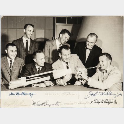 Project Mercury 7 Astronauts, Signed Photograph.