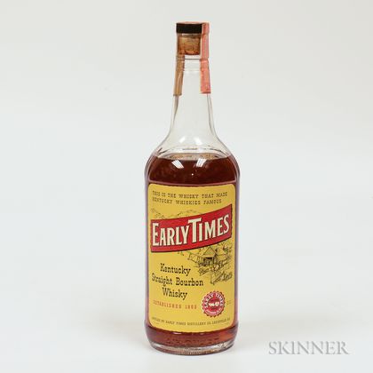 Early Times 4 Years Old, 1 4/5 quart bottle 