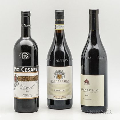 Mixed Piedmont Wines, 3 bottles 1 magnum (gift set) 
