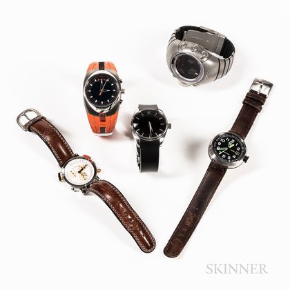 Five Fashion Wristwatches