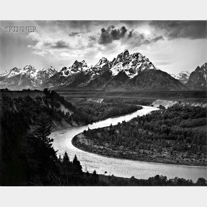 Sold At Auction Ansel Adams (american, 1902-1984) The Tetons And The 