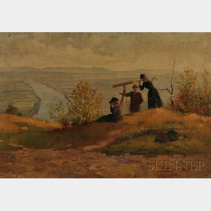 James Wells Champney (American, 1843-1903) View from Mount Sugarloaf, South Deerfield, Massachusetts.