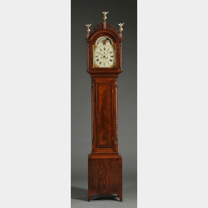 Aaron Willard Jr. Mahogany Tall Clock