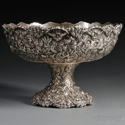 American Sterling Silver Repousse Center Bowl