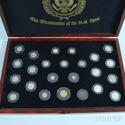 Cased U.S. Mint Bicentennial Coin Group
