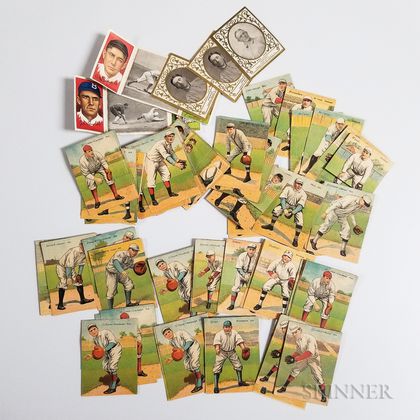 Group of Mostly Mecca Cigarette Baseball Cards
